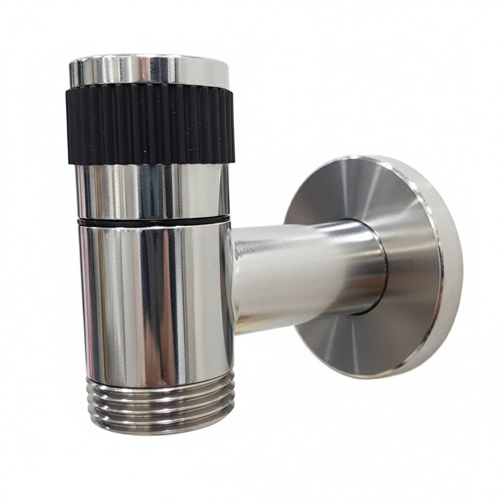 Wall-Mounted Faucet in Stainless Steel for Kitchen and Garden Use