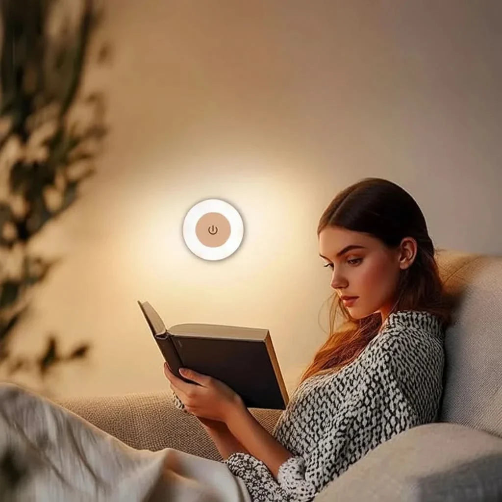 USB Rechargeable Bedside Lamp for Cozy Lighting
