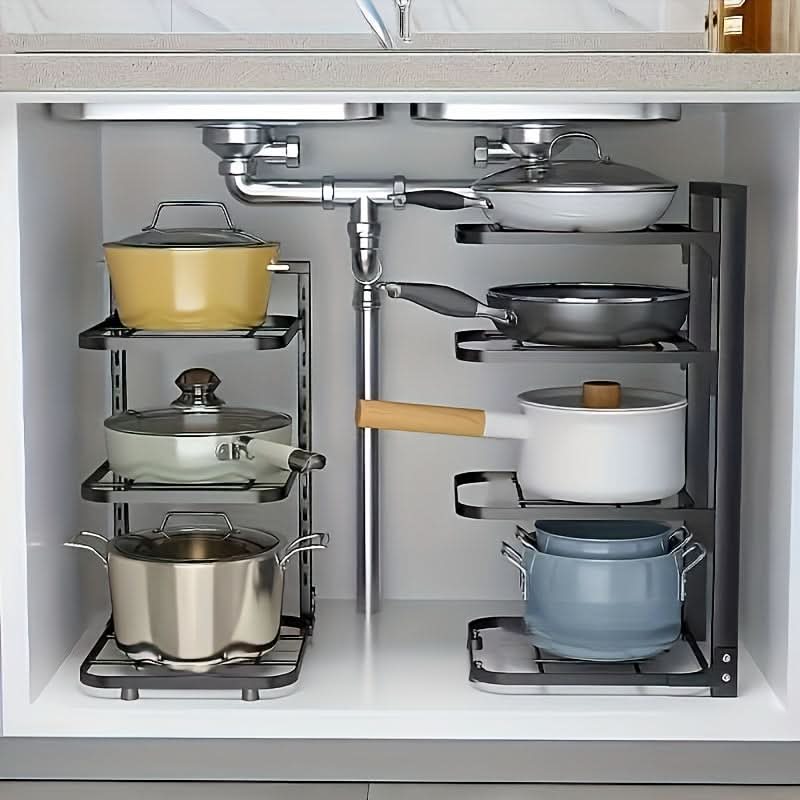 Adjustable Kitchen Organizer for Pots and Pans