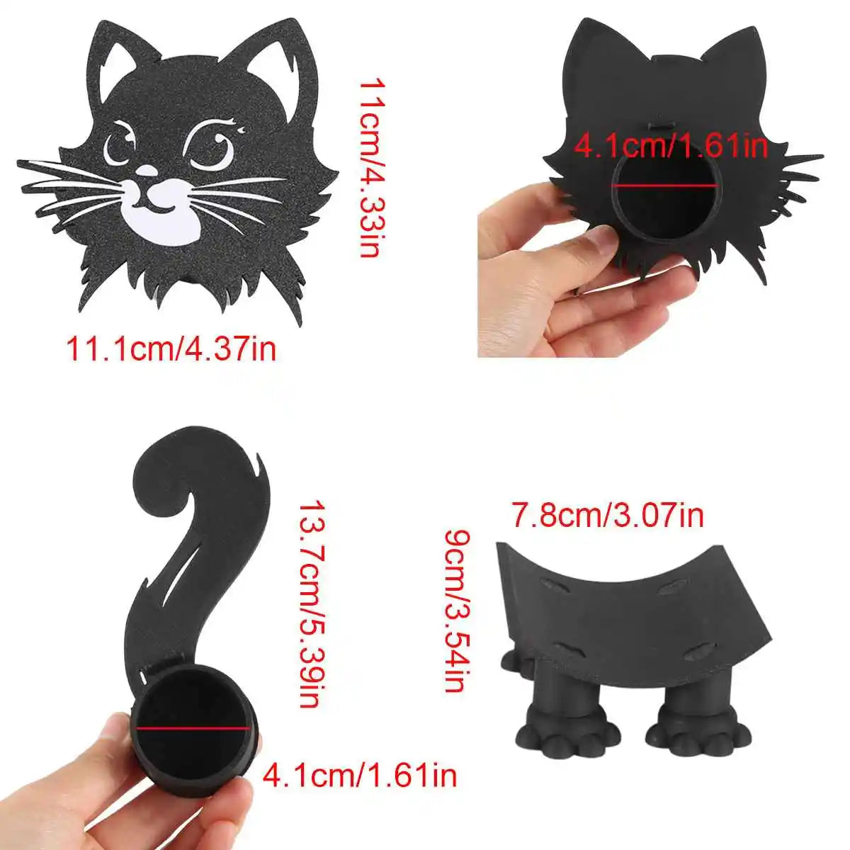 Standing Toilet Paper Holder in Cat Design – Decorative Organizer