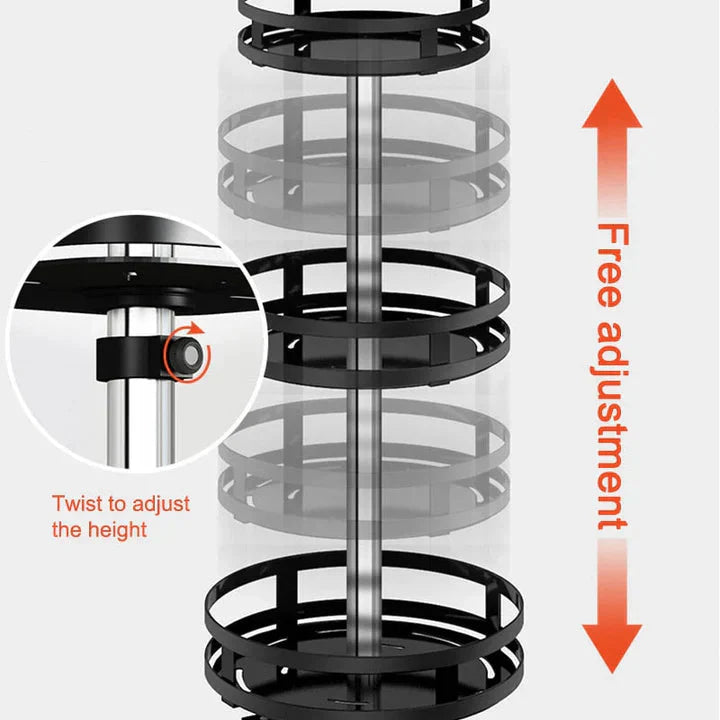 Tiered Spice Organizer with Rotating Design