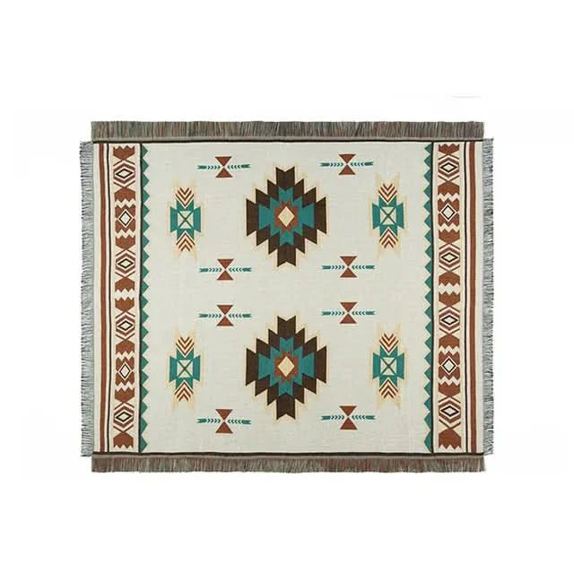 Bohemian Travel and Sofa Linen Blanket