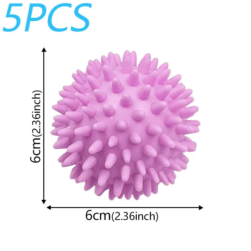 Set of 5 Laundry Balls for Softer Clothes Without Fabric Softener