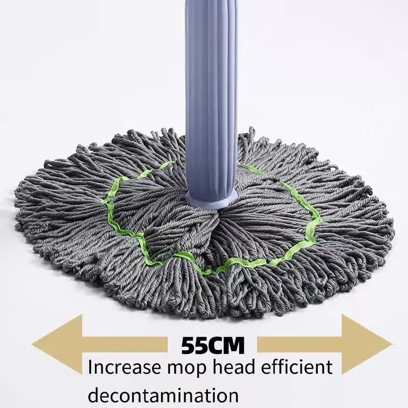Microfiber Mop Head with Self-Wringing Feature – 55 cm, Hands-Free