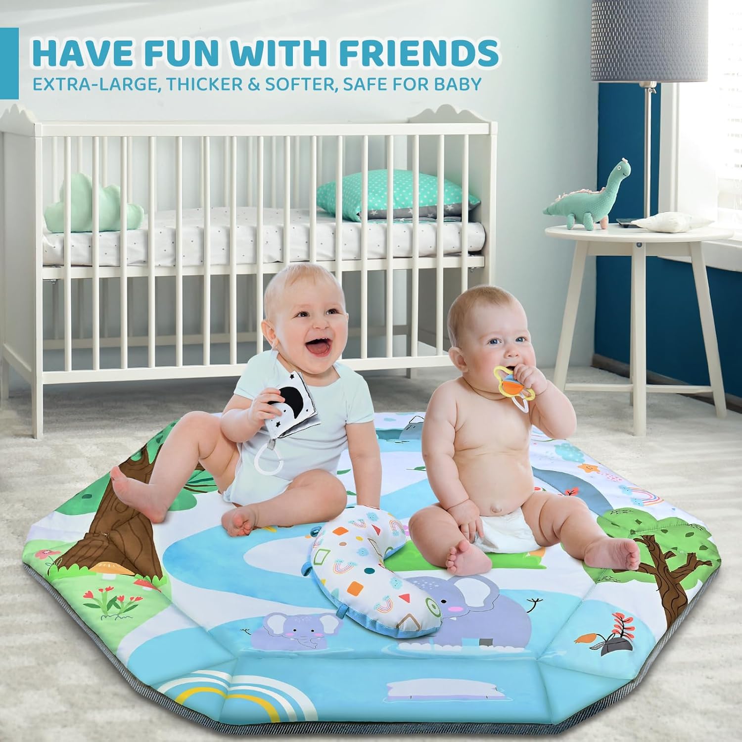 PlayNest 8-in-1 Baby Activity Mat for Learning and Fun