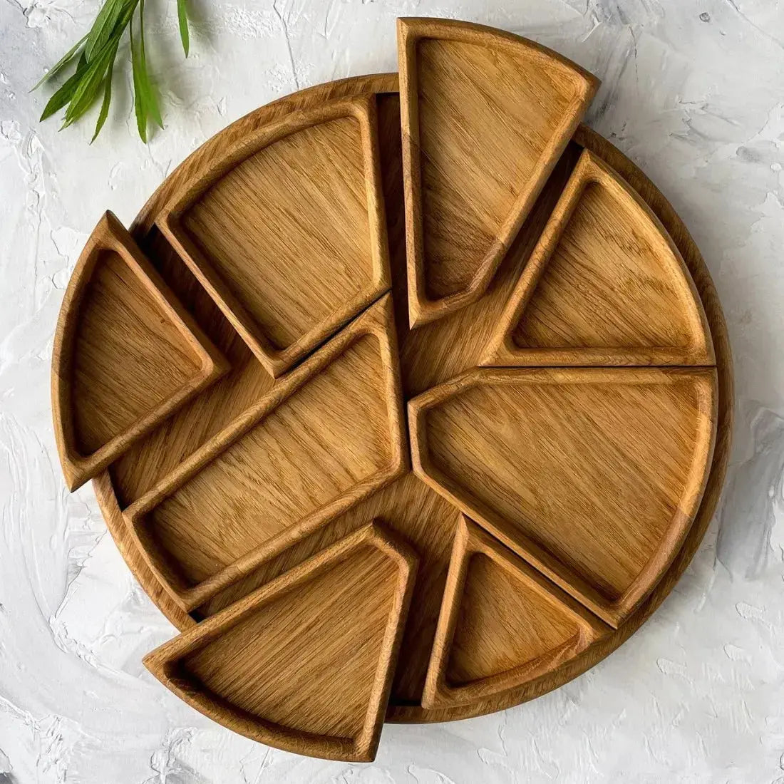 Set of Serving Trays Made from Wood