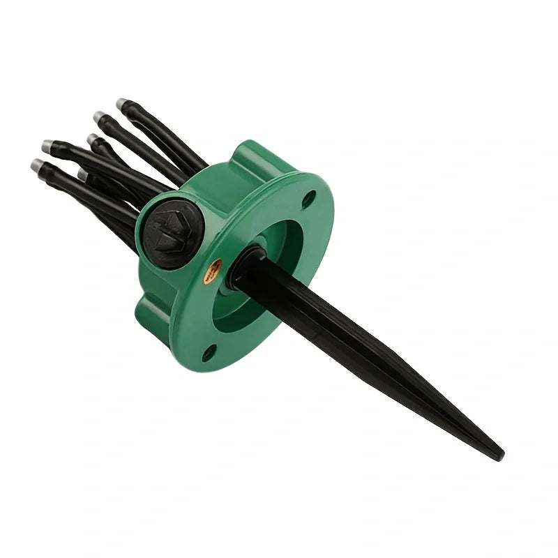 360 Degree Irrigation Garden Sprinkler - Adjustable 12-in-1 System