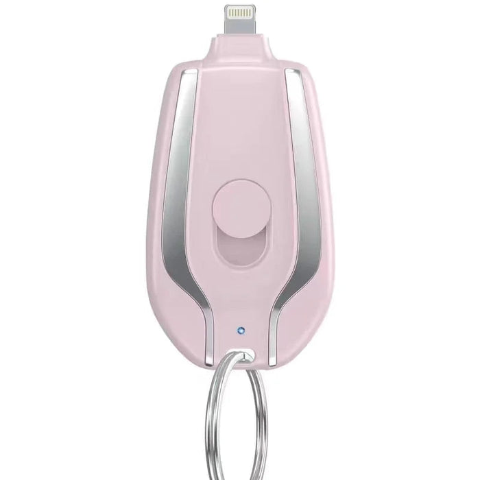 Waterproof Compact Power Bank with Keychain Attachment