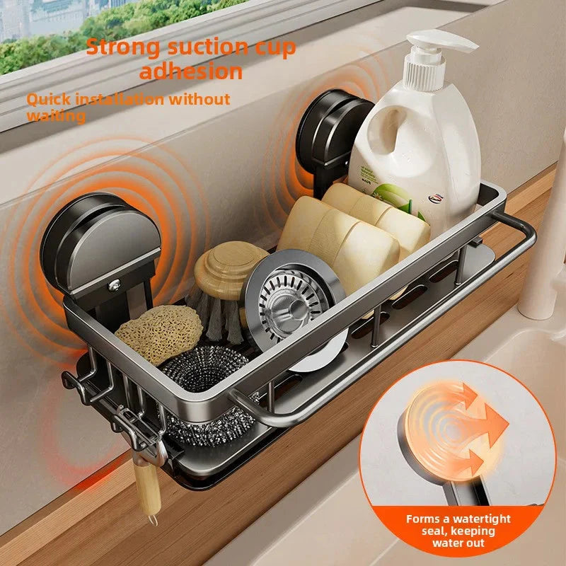 Suction Cup Kitchen Shelf – Easy Installation Without Drilling