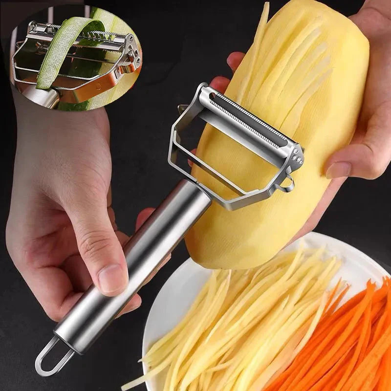 Ergonomic Vegetable and Fruit Peeler Made of Stainless Steel