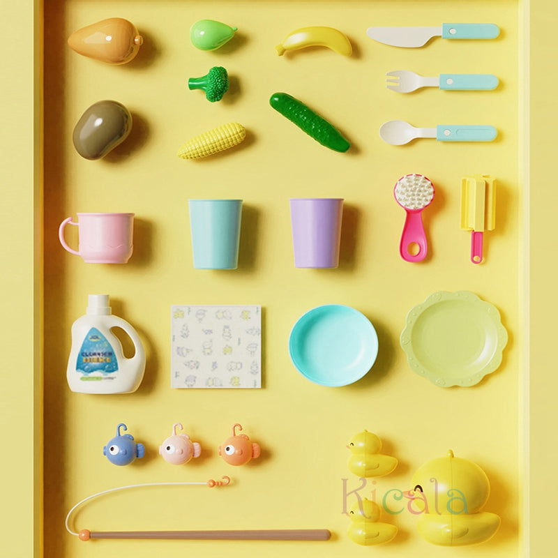 Fountain Water Play Table with Toys and Accessories