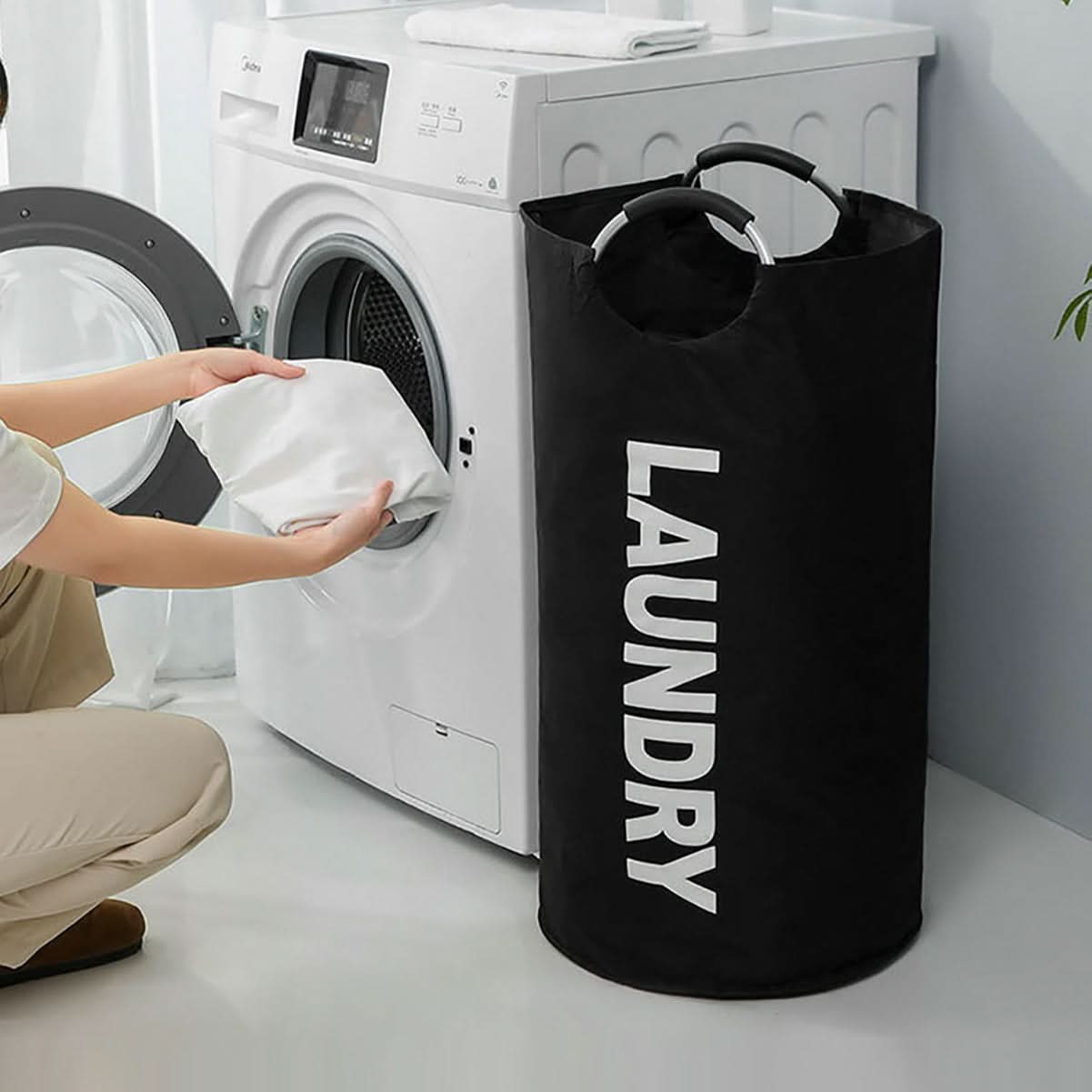 Waterproof Laundry Basket with Comfortable Carrying Design