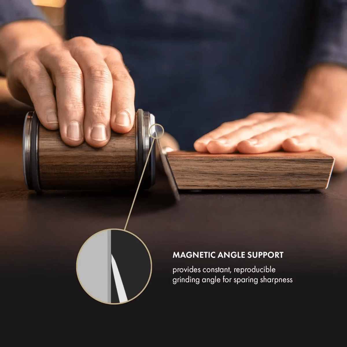 Diamond Roller Knife Sharpener with Magnetic Guide Tool