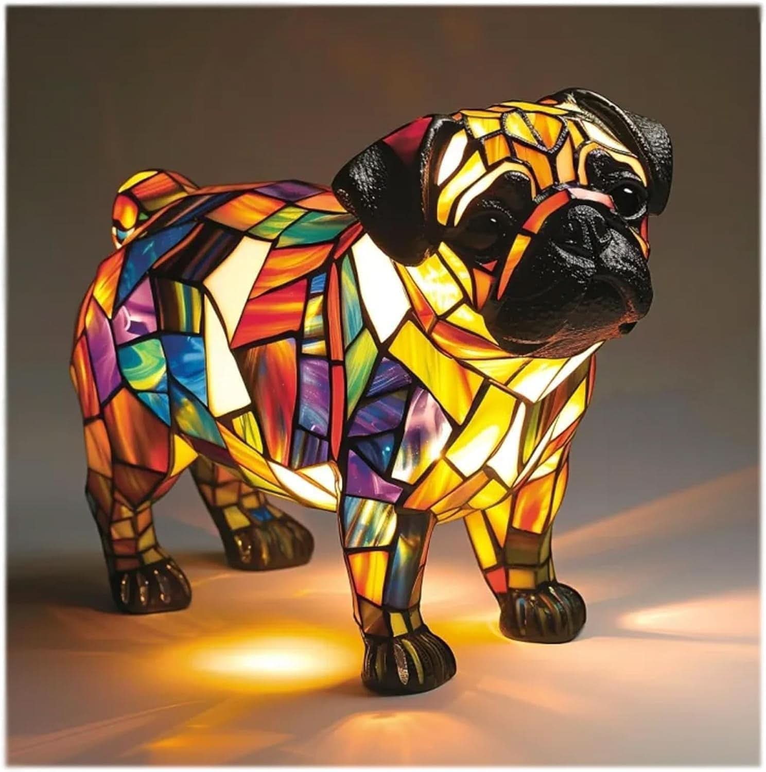 PawGlow - Charming LED Night Lamp Featuring Adorable Dog Sculptures