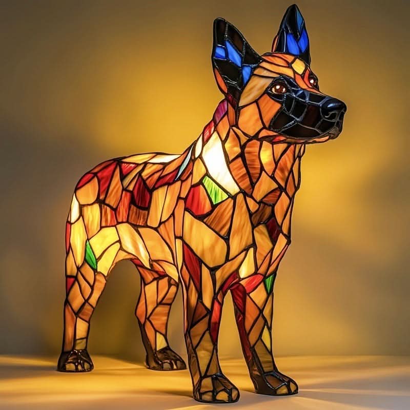 PawGlow - Charming LED Night Lamp Featuring Adorable Dog Sculptures