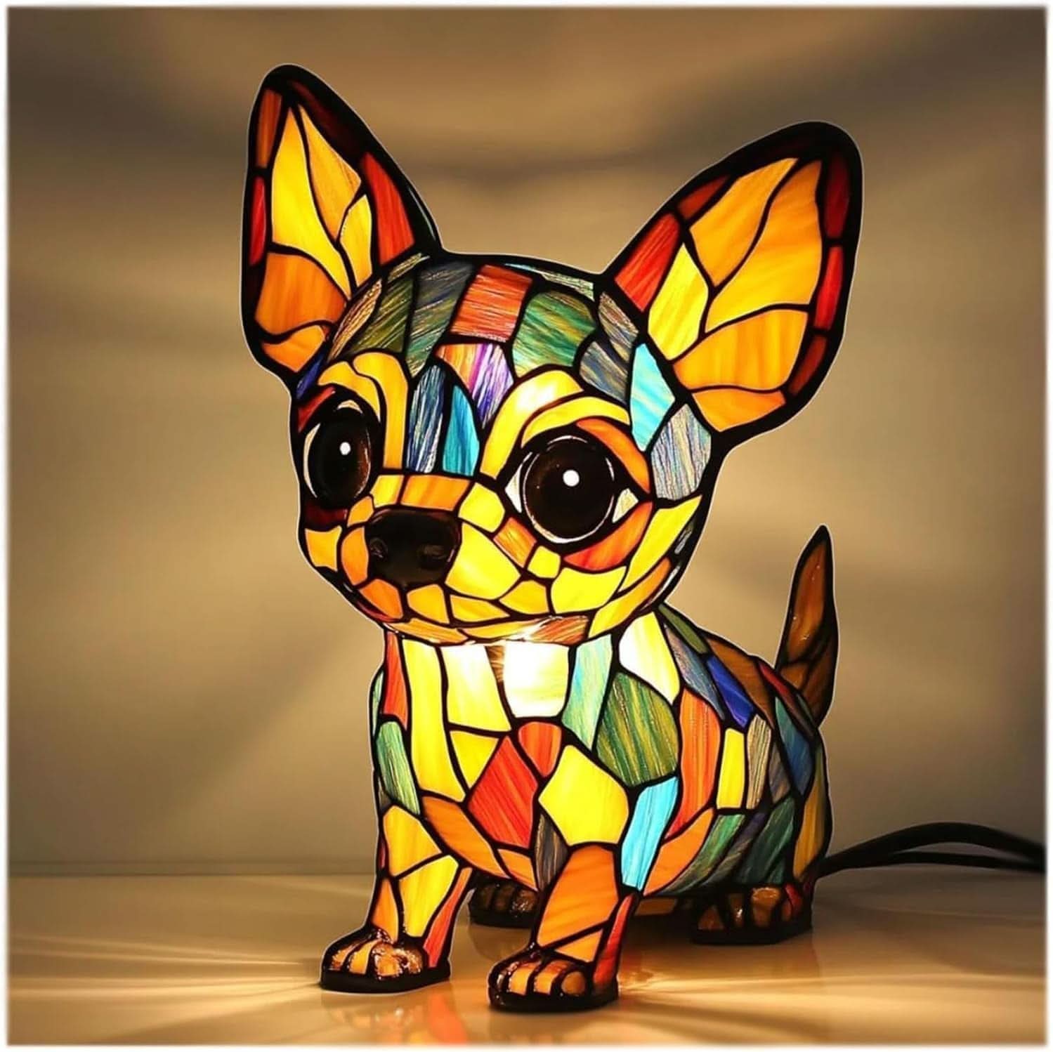 PawGlow - Charming LED Night Lamp Featuring Adorable Dog Sculptures