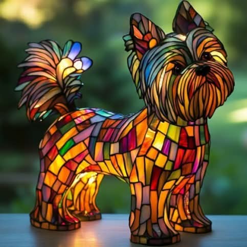 PawGlow - Charming LED Night Lamp Featuring Adorable Dog Sculptures