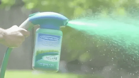 Grass Seed Spray and Liquid Lawn Treatment for Bare Spots