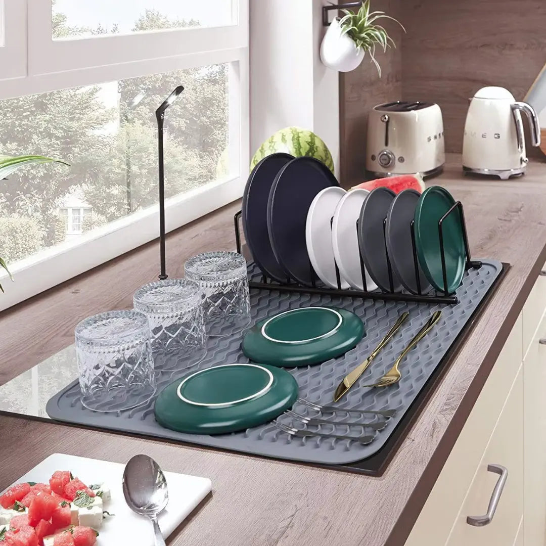 Heat-Resistant Kitchen Silicone Drying Mat