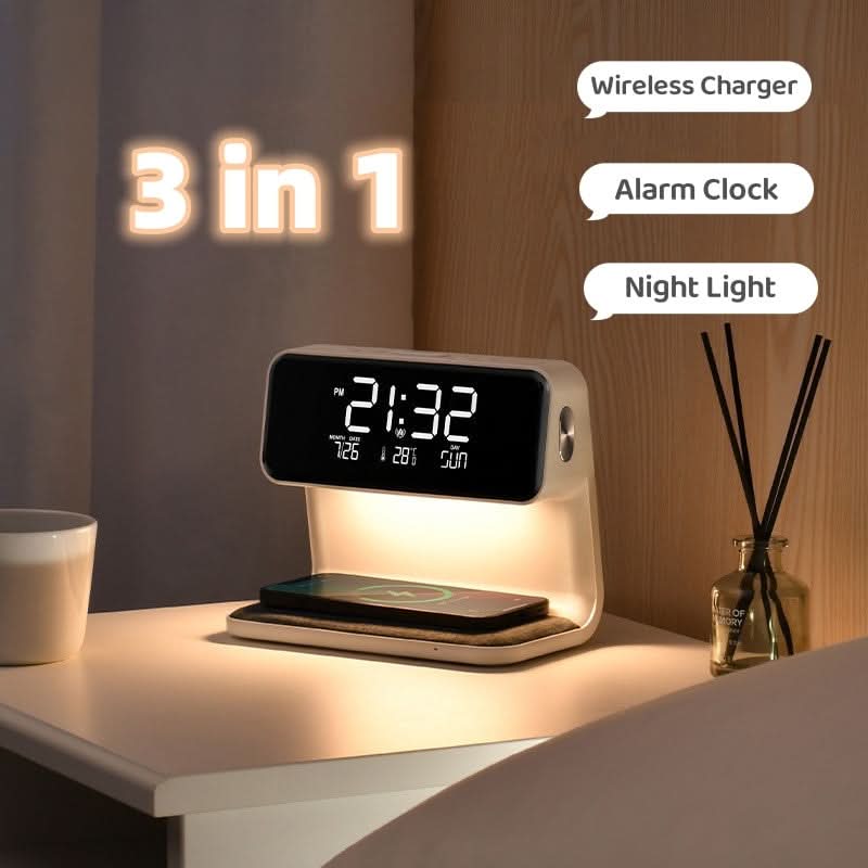 Compact 3-in-1 Nightstand Essential for Modern Living