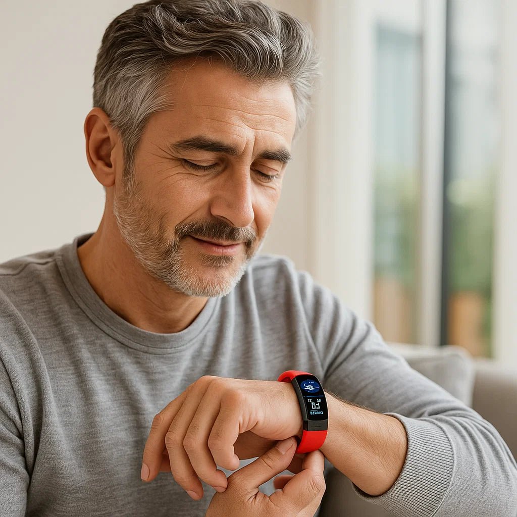 Bluetooth Smartwatch with EKG, Blood Pressure, Sleep Tracking for iOS & Android