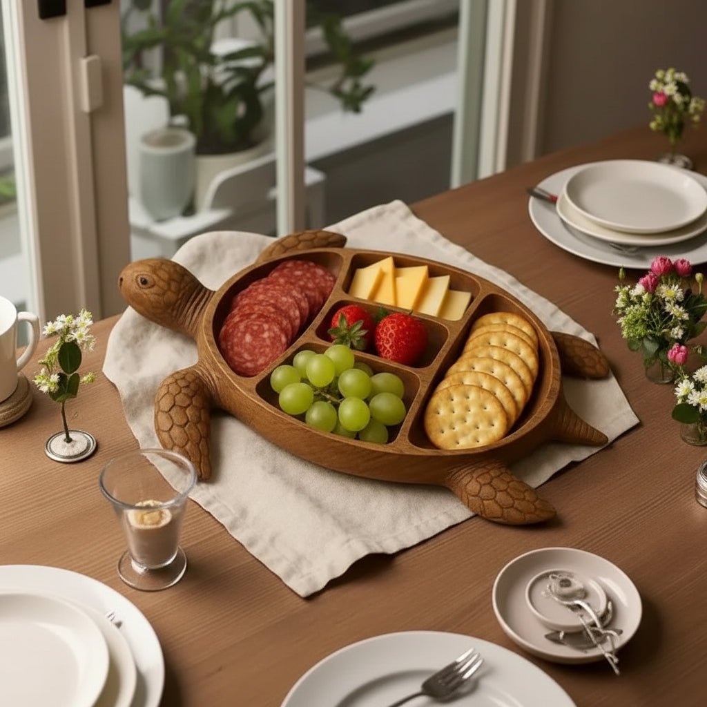 Wooden Snack Board in Animal Shape | Solid Wood Serving Tray