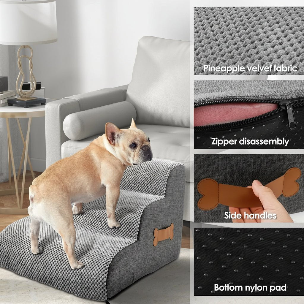 PawEase - Gentle Foam Pet Steps for Easy Access