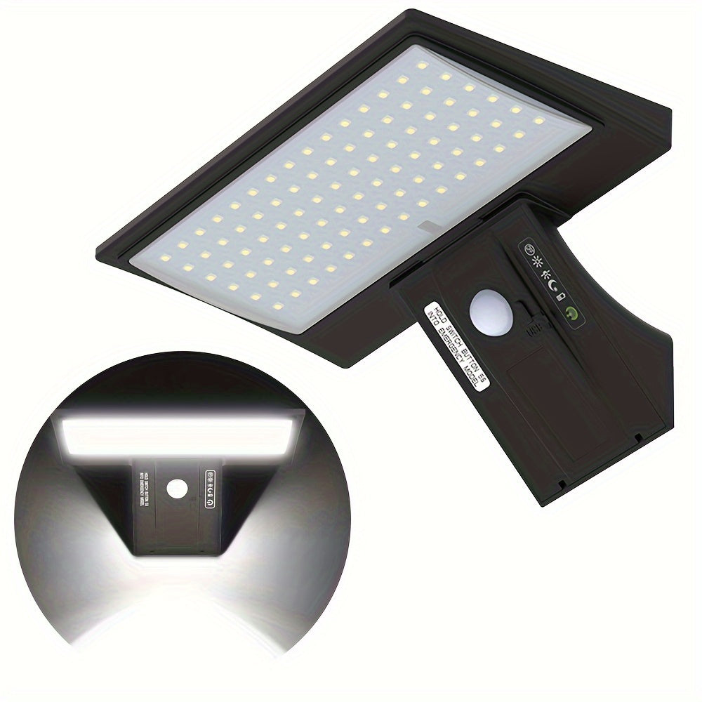 Solar LED Wall Light with Remote Control for Lighting Modes – Weatherproof