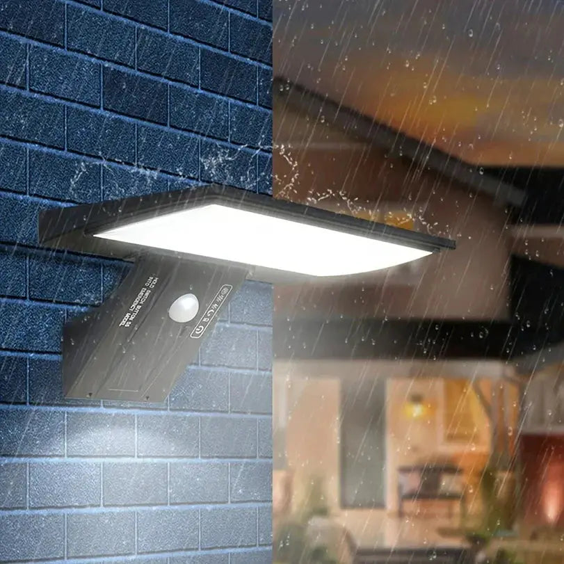 Motion Sensor Solar Wall Light with Remote Control and LED