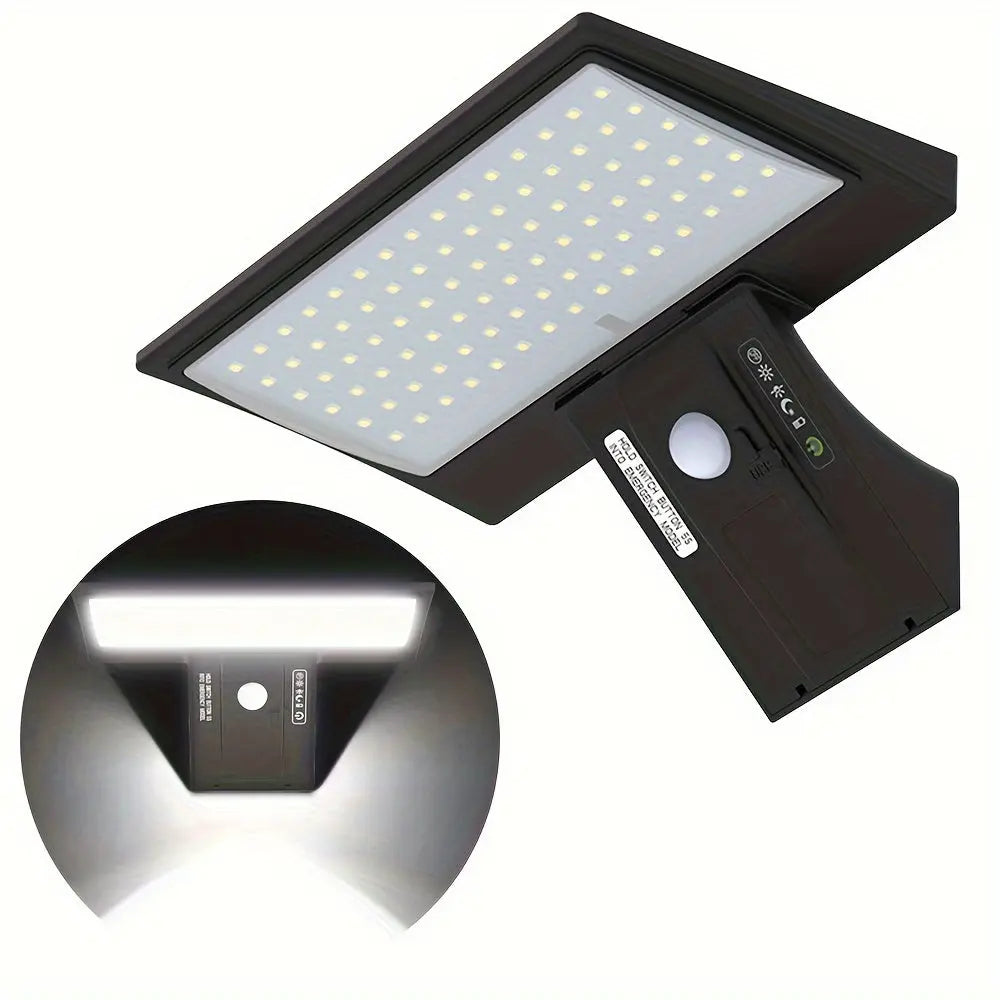 Motion Sensor Solar Wall Light with Remote Control and LED