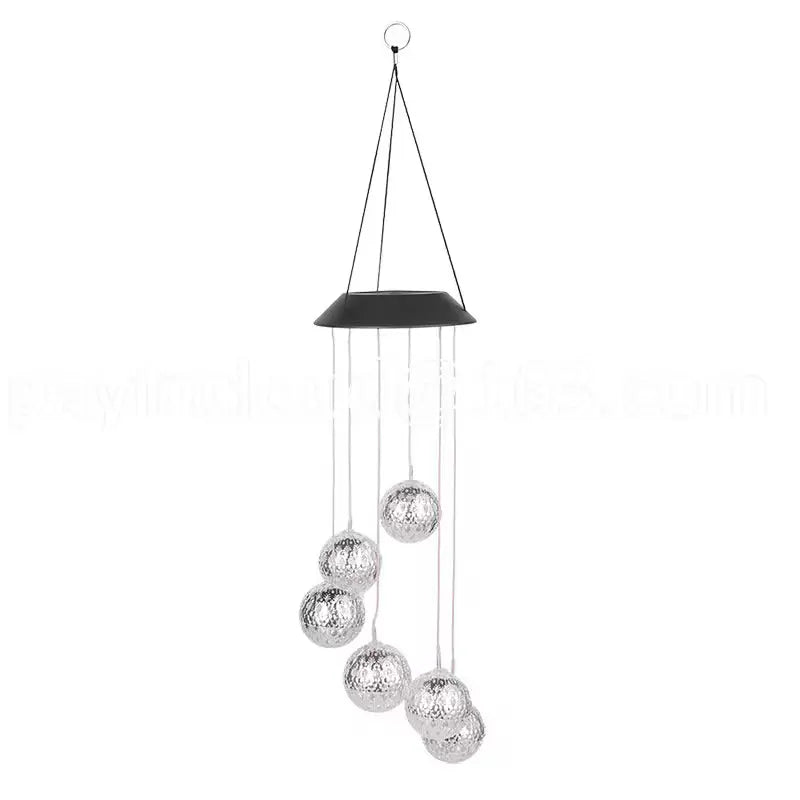 Color-Changing LED Solar Wind Chime – Illuminating Garden & Balcony
