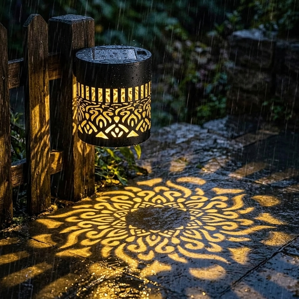 Solar Wall Light | Mandala Design | Automatic Activation