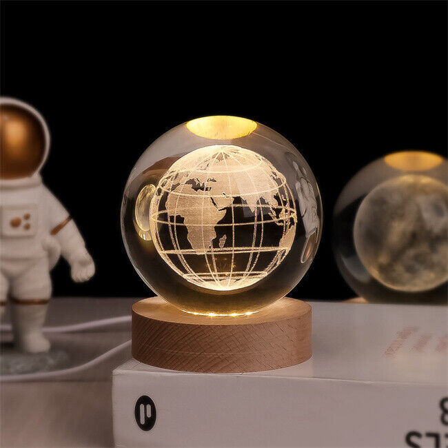 CelestialGlow LED Solar System Crystal Display