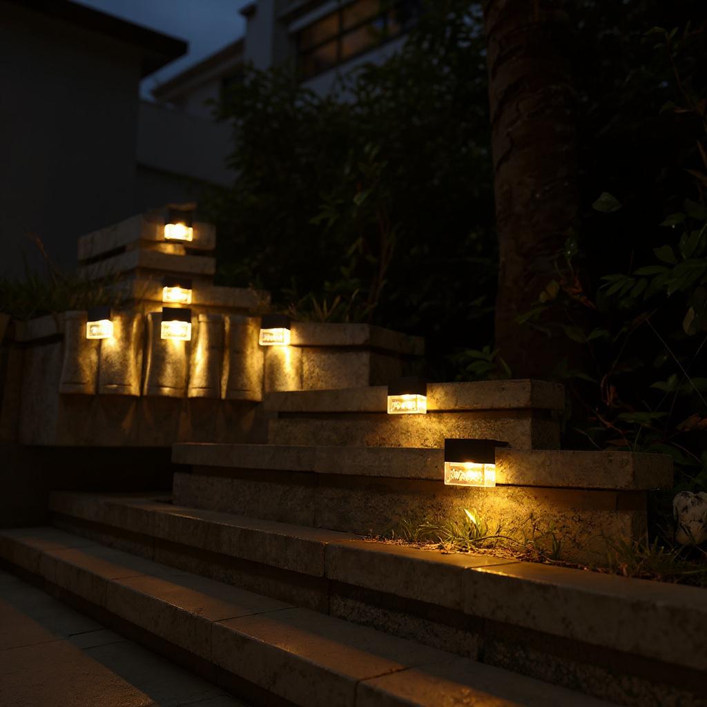 Illuminating Solar Acrylic Step Light for Safety & Style