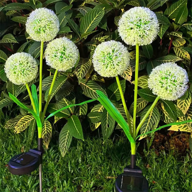 Vibrant Solar-Powered Dandelion Lights for Your Garden