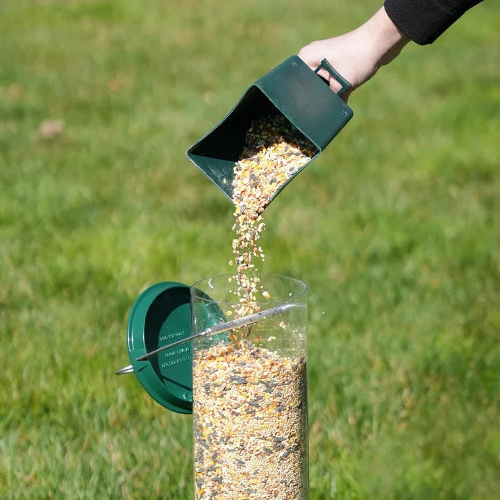 Heavy-Duty Bird Feeder with Metal Cage for Predator Protection