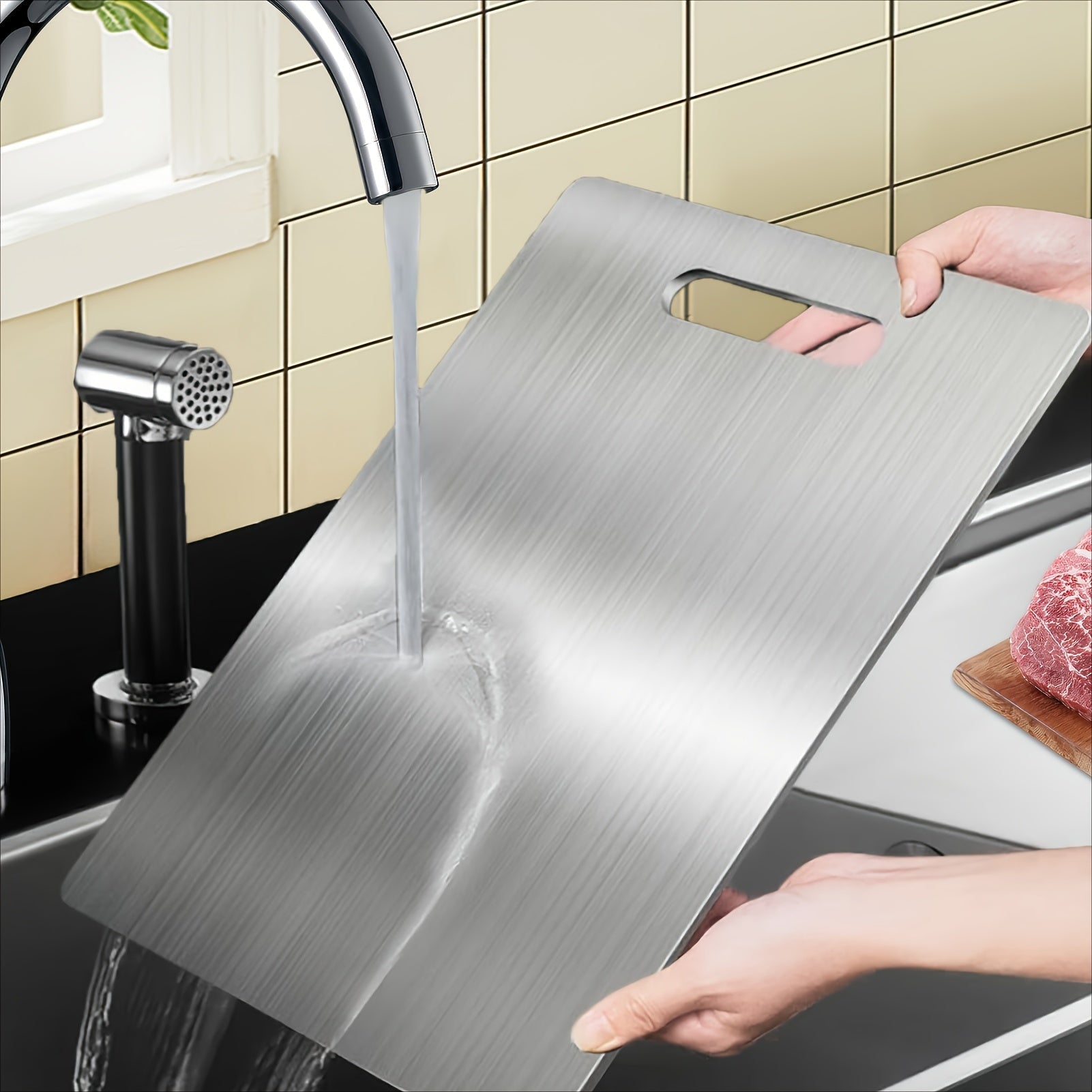 Premium Stainless Steel Food Prep Board for Everyday Use