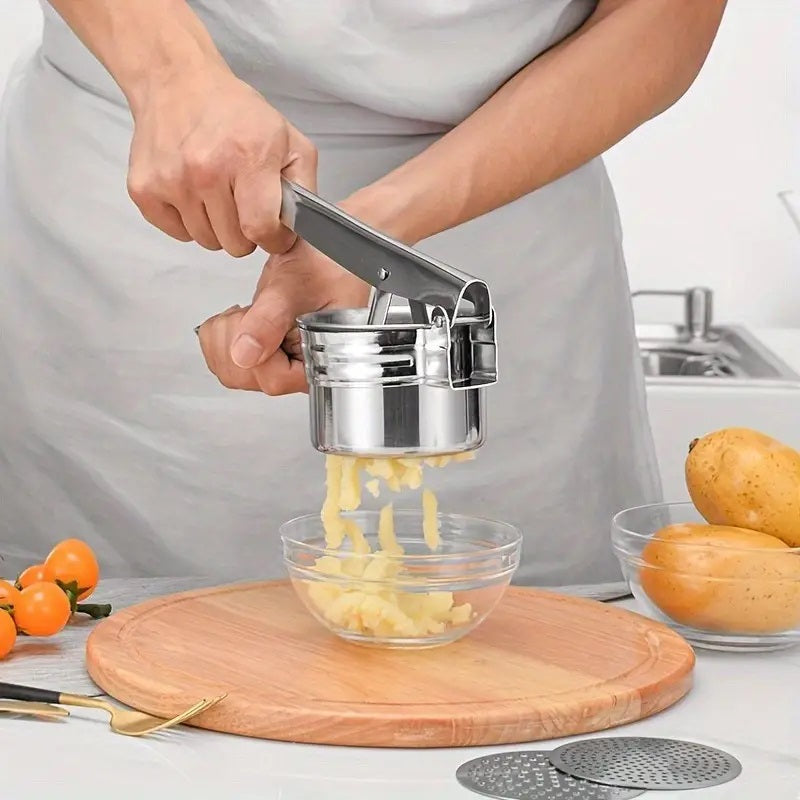 Premium Stainless Steel Vegetable Masher – Customizable Mashing Tool for Perfectly Smooth Results