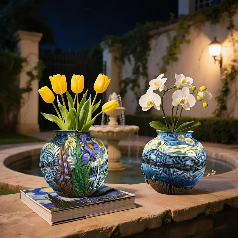 Artisan Floral Showcase Vase for Chic Home Styling