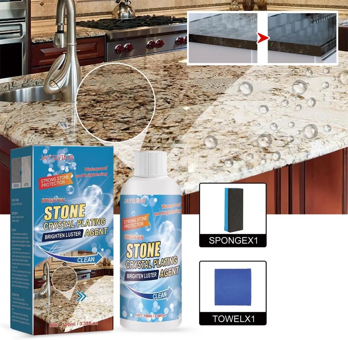 Natural Stone Care Solution for Enduring Luster