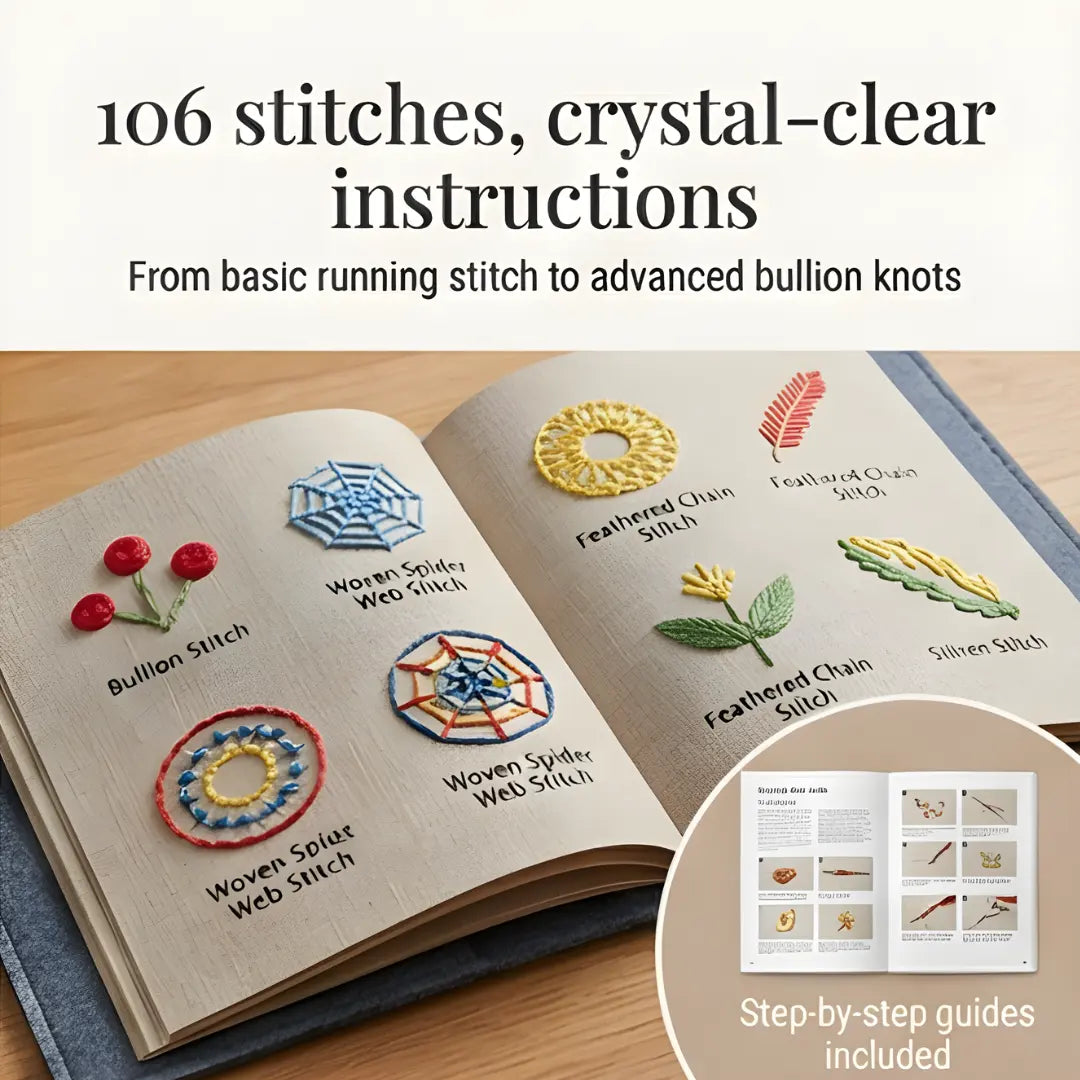 Beginner's Guide to 106 Embroidery Techniques