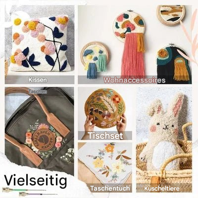 Color-Coded Needle Set for Simple Embroidery