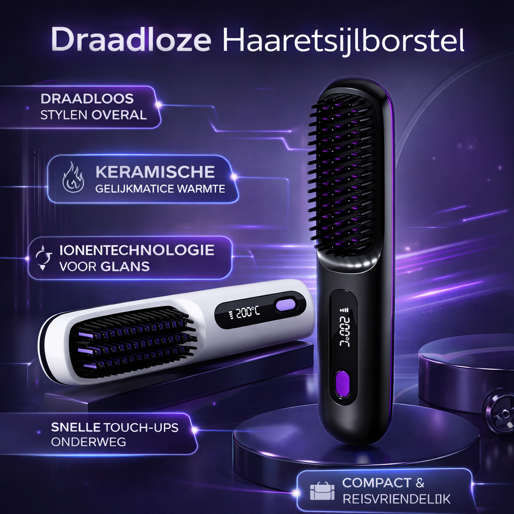 Wireless Hair Straightener with Ionic Technology – Ceramic Design