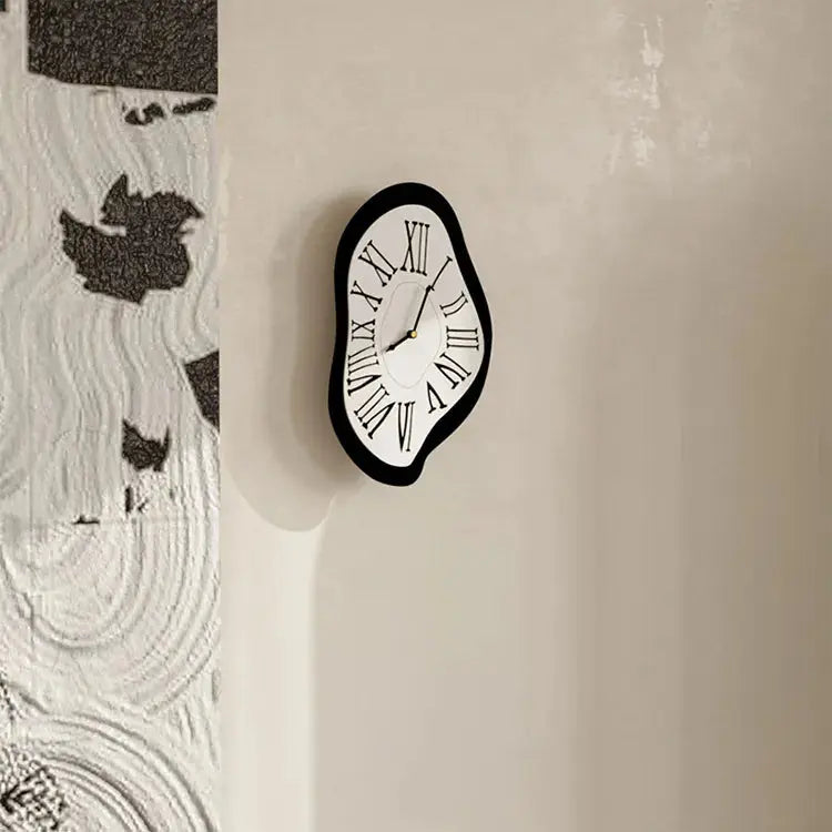 Roman Numeral Wall Clock with a Surreal Design