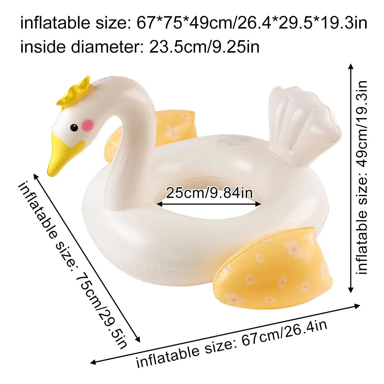 Swan-Shaped Float for Pool and Beach Activities – Durable Design