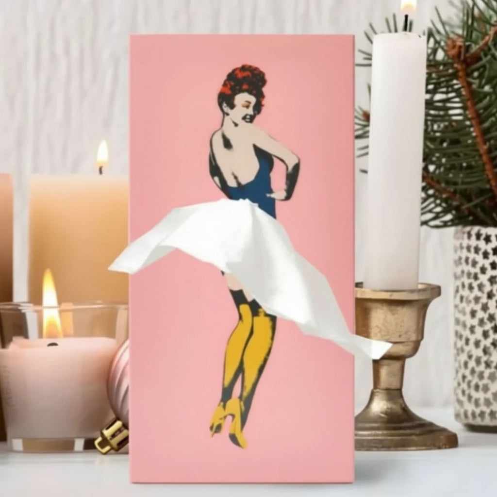 Joyful Twirl – Charming Tissue Box for Home Decor