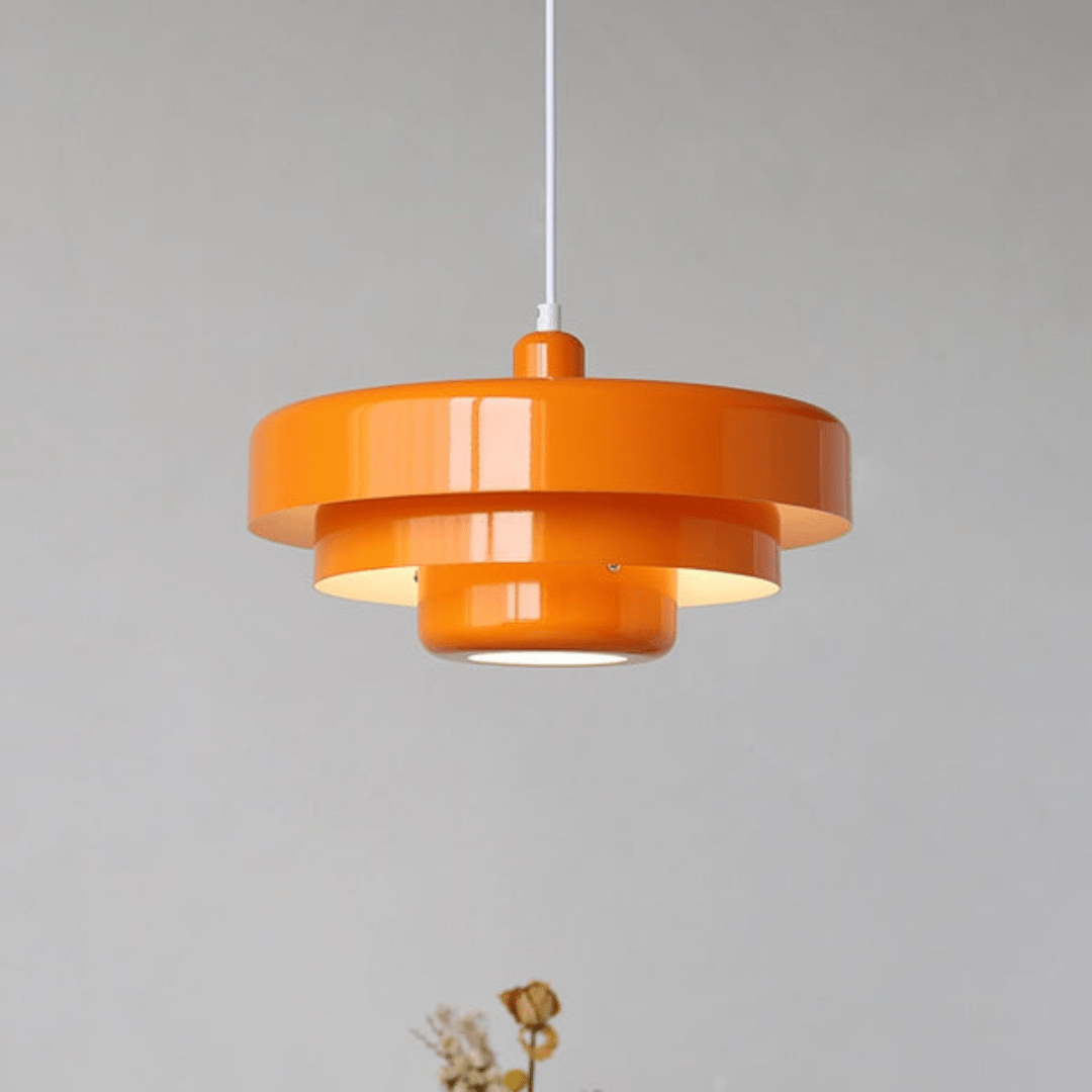 Delightful Layered Pendant Light in Soft Pastel Hues