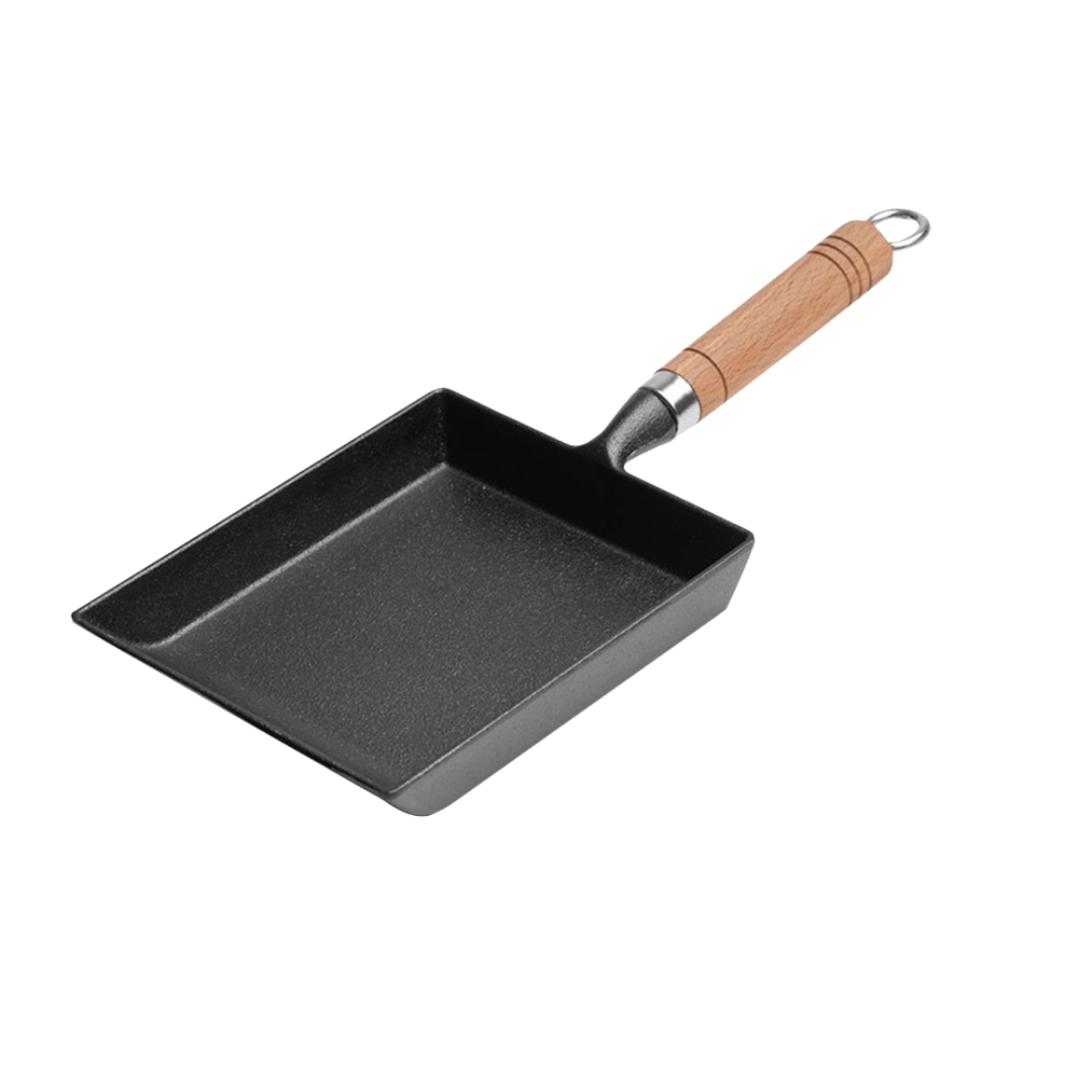 Japanese Omelette Skillet – Non-Stick Cast Iron Tamagoyaki Pan