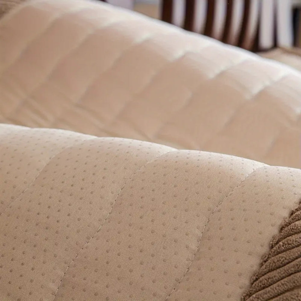 Luxurious Microfiber Sofa Protector - Soft Non-Slip Cover for Pets