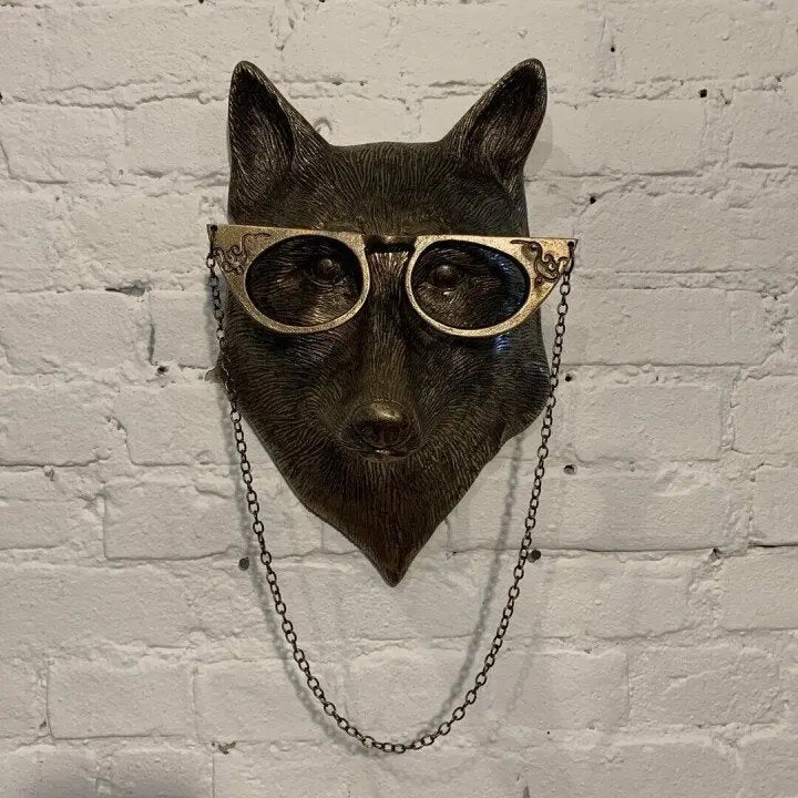 Wall Artwork Featuring Animal Head Design